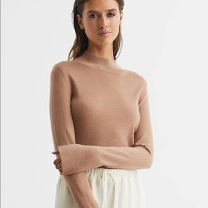 Reiss Tan Turtleneck Sweater